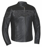 Phantom Men's Premium Genuine Leather Biker Jacket