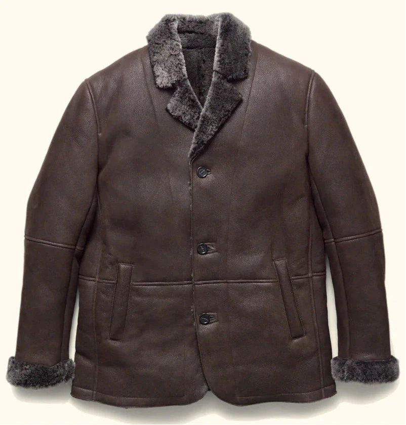 Shearling Dinner Blazer – Wool Shearling Luxury Jacket