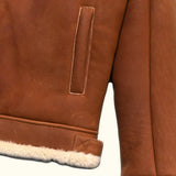 Shearling Leather Bomber Jacket – Men Fit