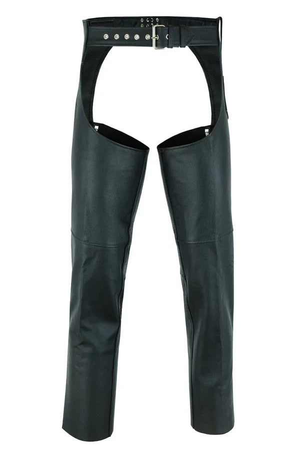 Silver Streak Unisex Genuine Leather Motorcycle Chaps