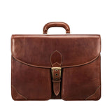 The Gladiator Handmade Large Men's Genuine Leather Briefcase