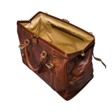 The Titan Handmade Genuine Leather Gladstone Bag