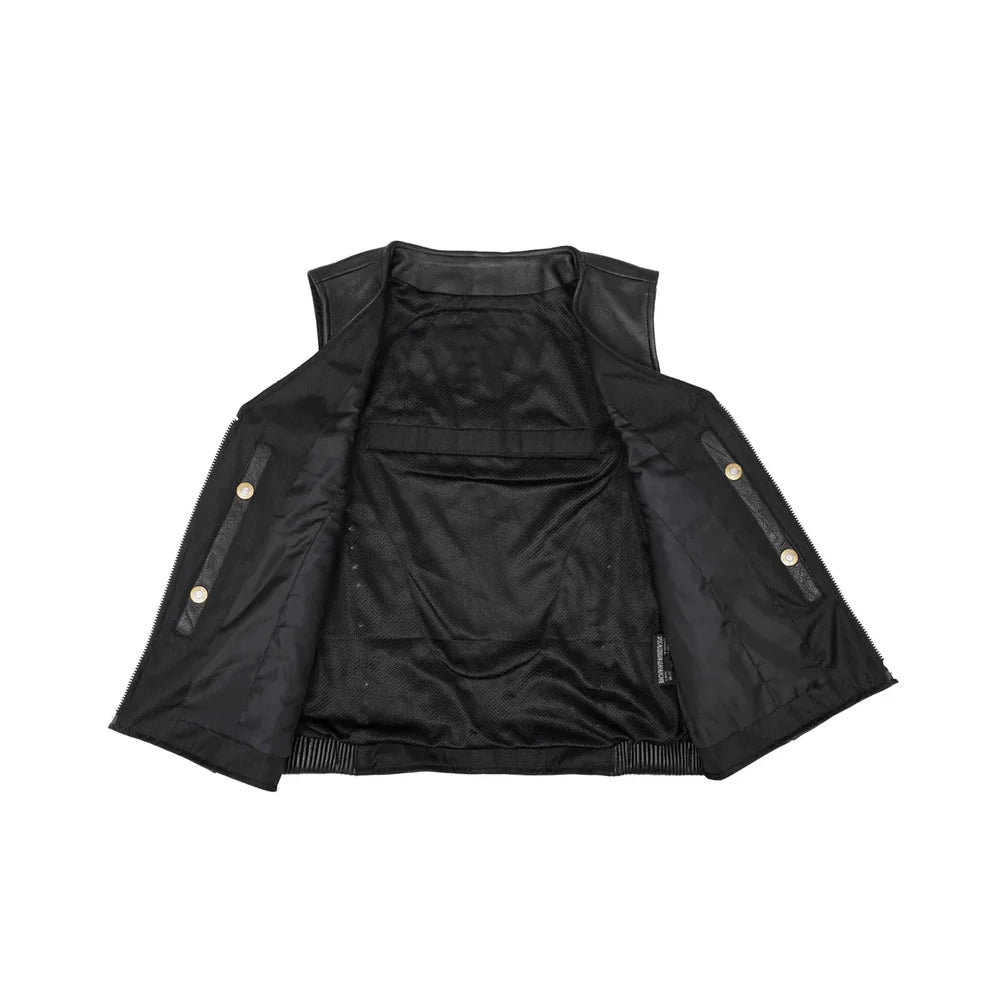 Biker Babe Women's Genuine Leather Motorcycle Vest