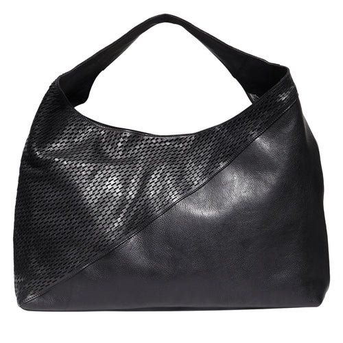 Lindsey Laser-Cut Handmade Genuine Leather Tote Bag
