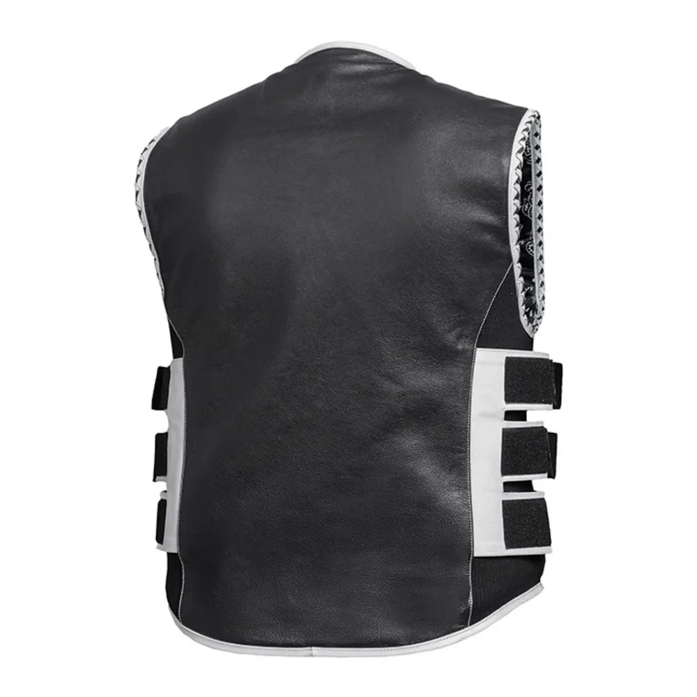 Shadow Pearl Women's Genuine Leather Motorcycle Vest