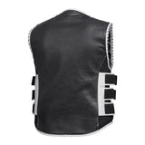 Shadow Pearl Women's Genuine Leather Motorcycle Vest