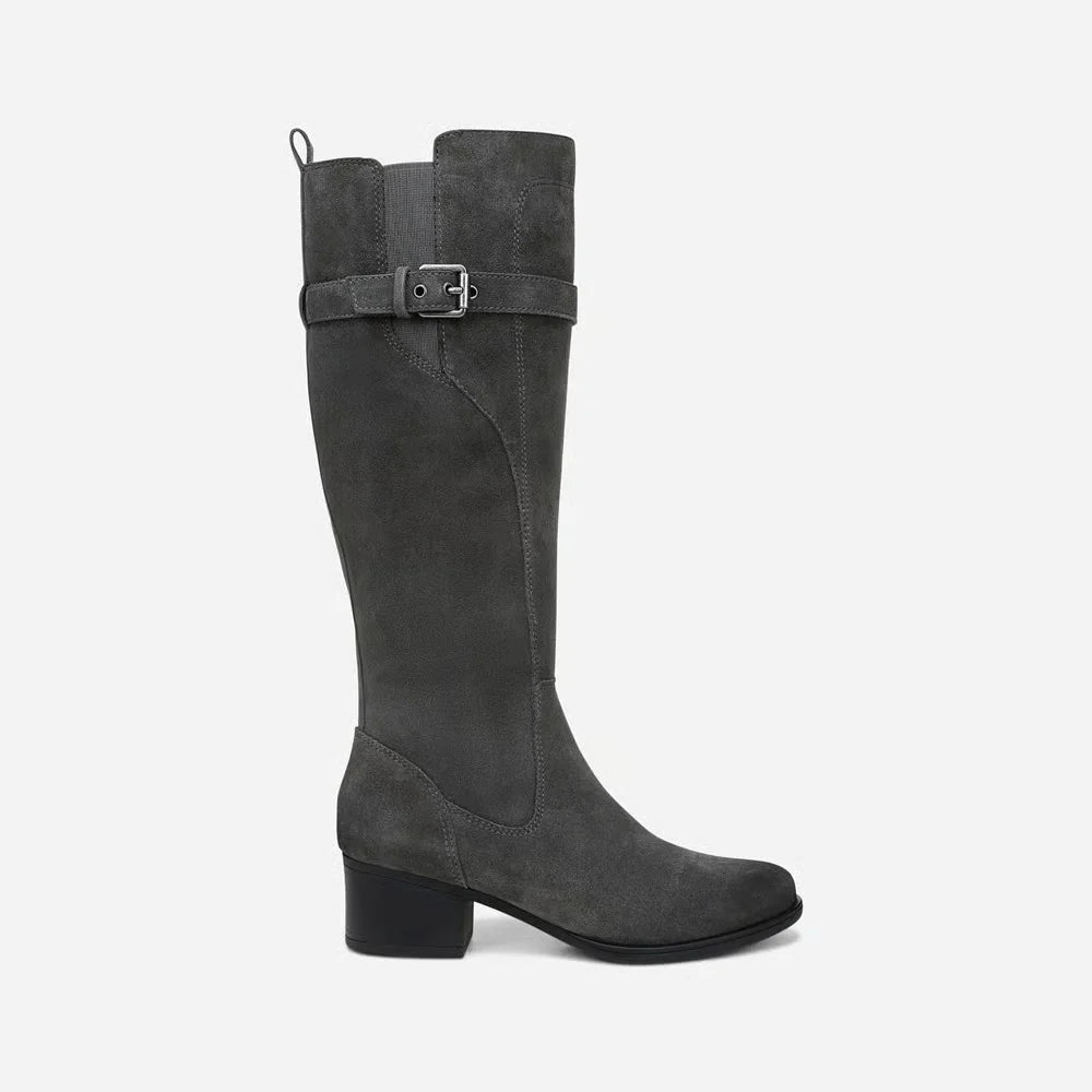 Women's Wide Calf Knee-High Genuine Leather Western Riding Boots