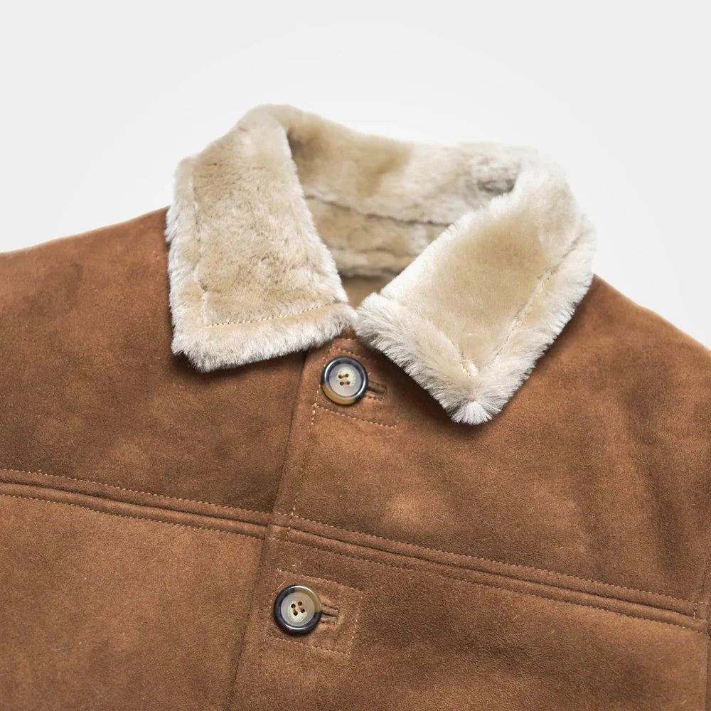 Shearling Barn Coat – Premium Turkish Wool Leather Coat