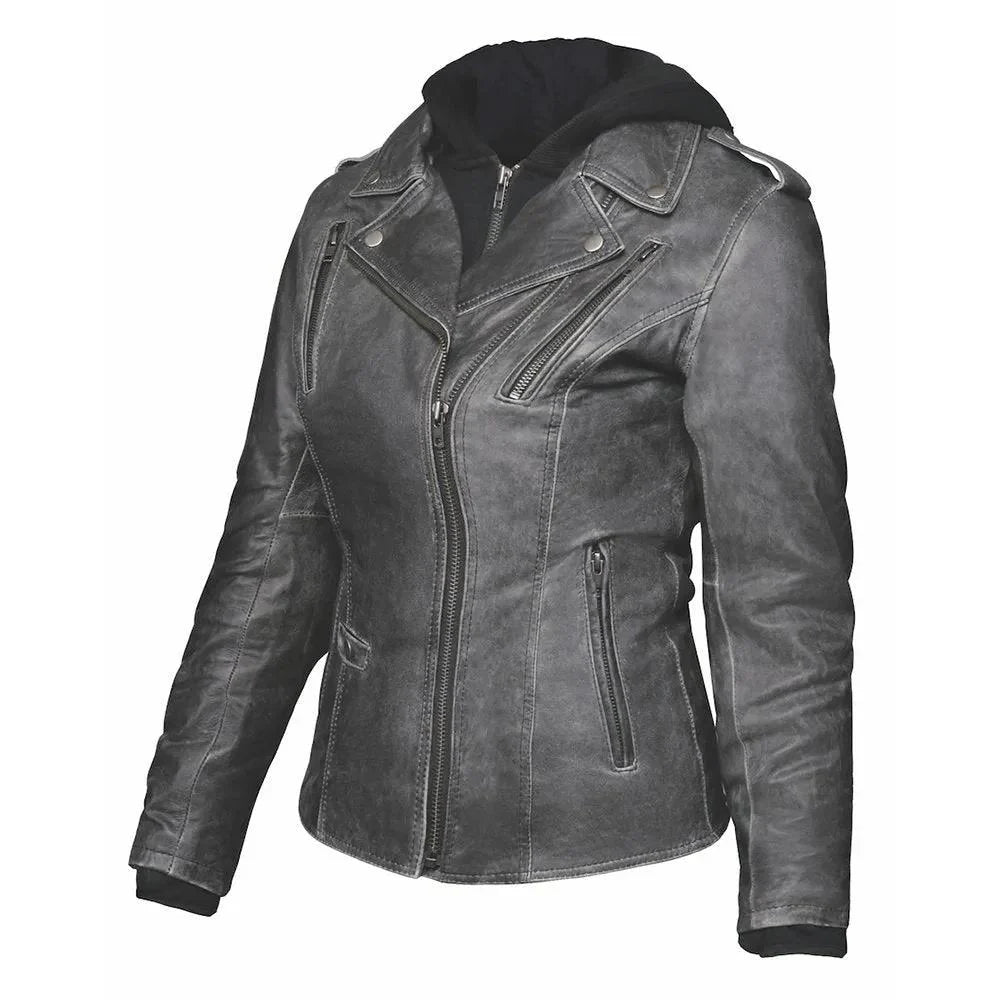Stella - Women's Leather Motorcycle Jacket