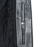 Men’s Black Full Grain Leather Motorcycle Jacket