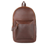 Men's Heritage everyday full-grain leather backpack front view