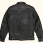 Black Leather Jacket – Full-Grain Goat Leather Men's Jacket