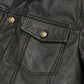 Black Leather Jacket – Full-Grain Goat Leather Men's Jacket