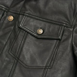 Black Leather Jacket – Full-Grain Goat Leather Men's Jacket