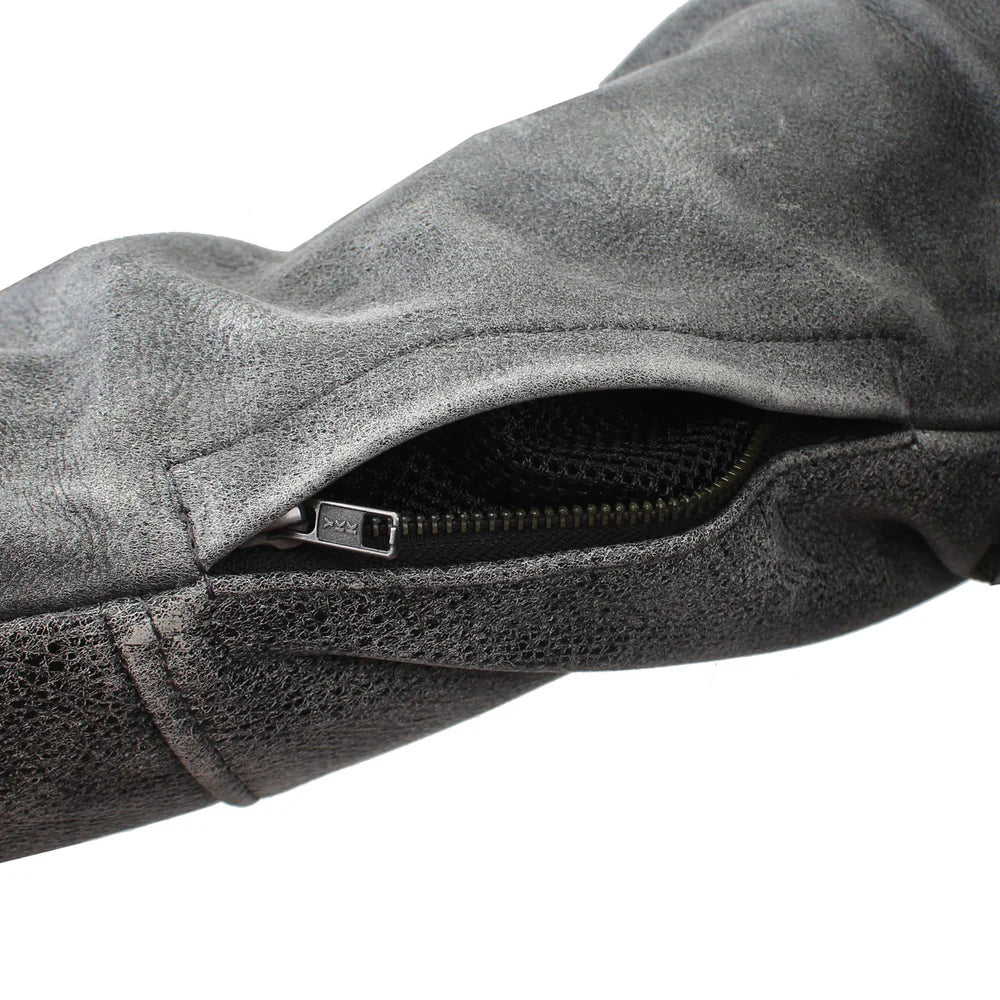 Men’s Black Full Grain Leather Motorcycle Jacket