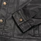 Black Leather Jacket – Full-Grain Goat Leather Men's Jacket