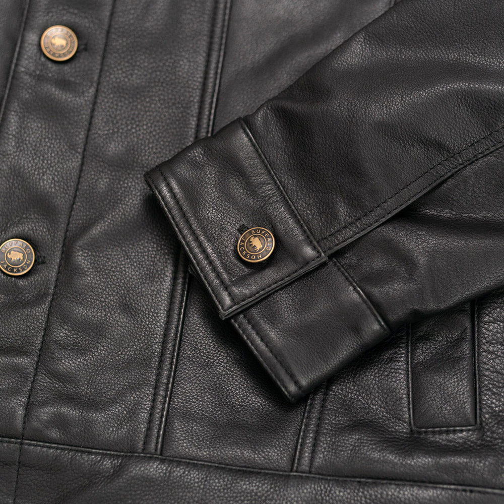 Black Leather Jacket – Full-Grain Goat Leather Men's Jacket