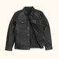 Black Leather Jacket – Full-Grain Goat Leather Men's Jacket